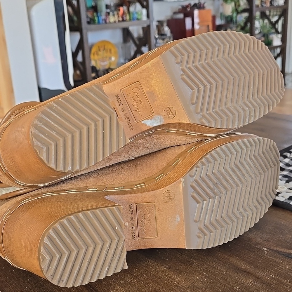 Crown Vintage Selonia Suede Sherpa Fold Over Boots Ladies Size 11 - Picture 5 of 8